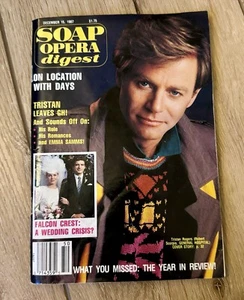 Soap Opera Digest Dec 15,1987 ~ Tristan Rogers Leaves GH ~ Days Goes to Greece - Picture 1 of 14