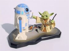 Gentle Giant Star Wars Animated YODA & R2-D2 Maquette w/Coa Card, Original Box