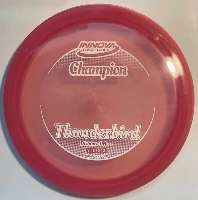 INNOVA CHAMPION THUNDERBIRD 171.01 GRAMS COOL DEEP PINK w/WHITE HOT-STAMP - Image 1 of 2