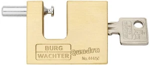 Burg-Wachter Quadra 444 50mm Brass Shutter Padlock - Picture 1 of 1