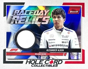 ALEXANDER ALBON 2024 Topps Finest F1 Raceday Relics Blue Refractor 70/75 - Picture 1 of 4