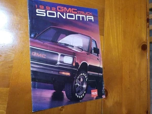 1992 GMC SONOMA / SYCLONE /SOSALES BROCHURE - Picture 1 of 5