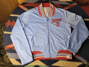 Nike Sportswear Minnesota Twins Sweatshirt Womens Large Full Zip Baby Blue - Picture 1 of 7
