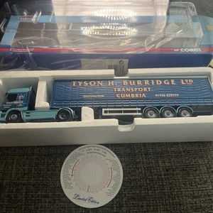 CORGI CC13603 DAF CF CURTAINSIDE 'TYSON H BURRIDGE LTD' HAULIERS of RENOWN - Picture 1 of 5