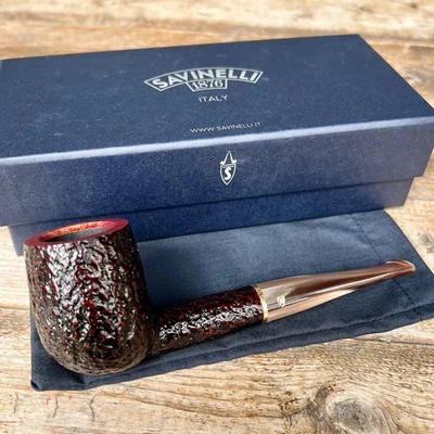 Savinelli Roma Lucite Billar Rústico (111 KS) 6mm Filtro Tubo Vástago Acrílico Foto 1 de 4