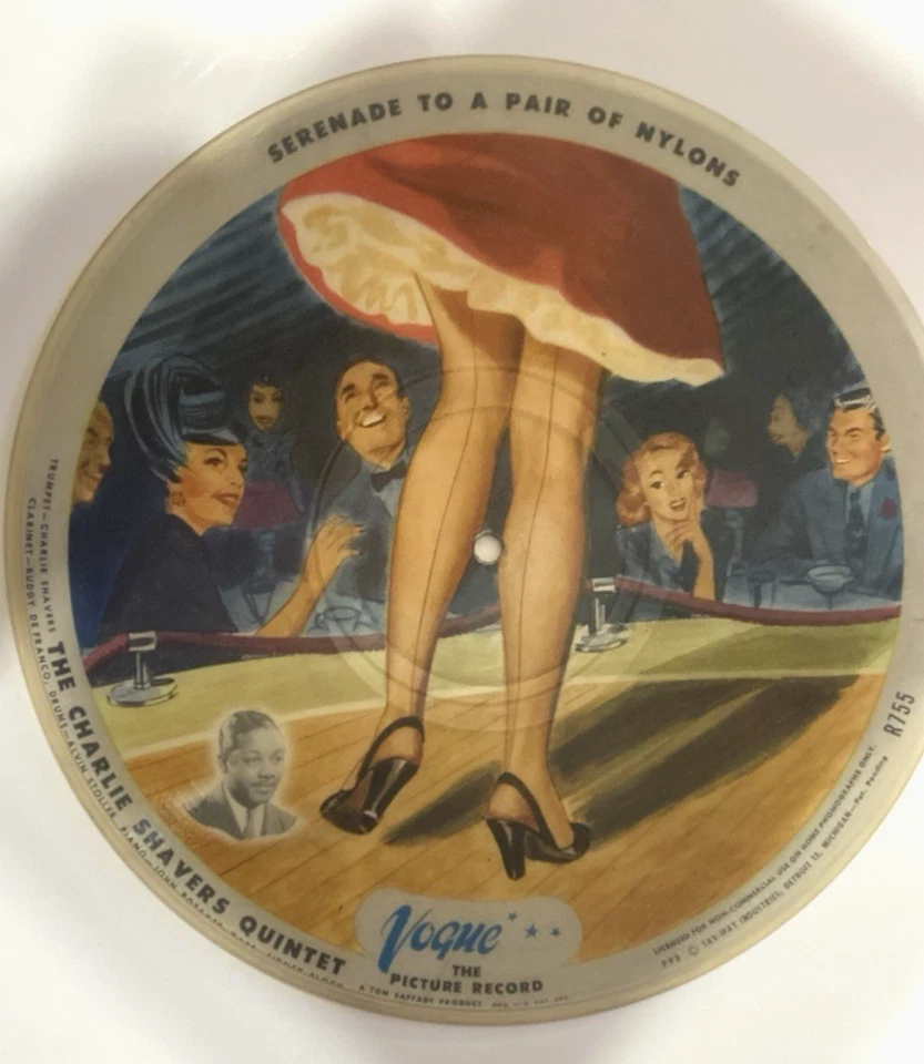 BROADJUMP - SERENADE TO PAIR OF NYLONS R755 VOGUE PICTURE DISC 78RPM 10" RECORD - Image 1 of 4