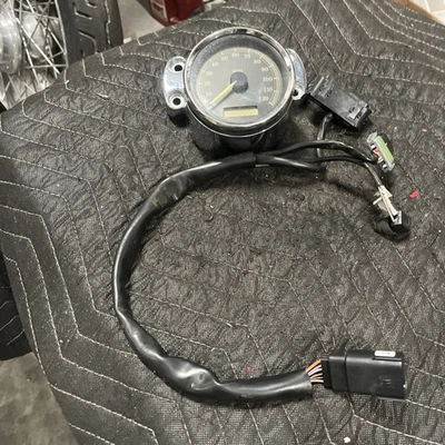 07 Harley Sportster Custom Speedometer Speedo Instrument Gauge Cluster Clamp Xl - Image 1 of 4