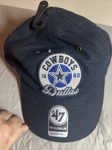 Dallas Cowboys Stoney Clover Lane '47 Clean Up Adjustable Hat - Blue …1 - Picture 1 of 6
