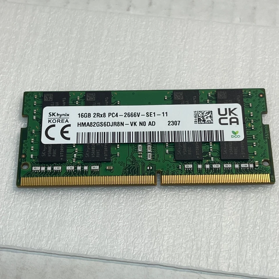 SK Hynix 16GB 2Rx8 PC4-2666V- SE1-11 SODIMM - Image 1 of 1