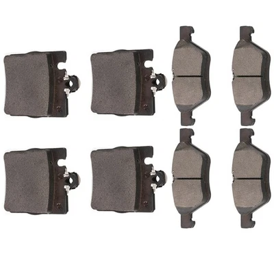 Pastilhas de freio dianteiro e traseiro de cerâmica para 2001-2003 Mercedes-Benz CLK320 CLK430 - Imagem 1 de 4