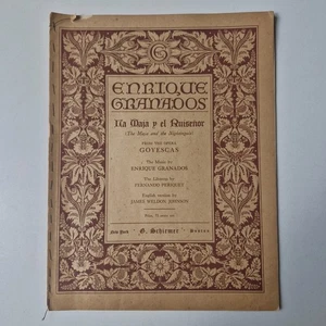 Partitura - Enrique Granados - La maja y el ruiseñor (from the opera Goyesca) - Picture 1 of 3