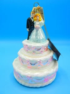 Vintage Glass Christmas Ornament POLONAISE *Wedding Cake* NWT - Picture 1 of 9