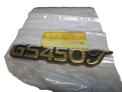 NOS Suzuki GS450T Frame Cover Side Cover Emblem Badge 81-83 GS450 68131-44300 - Image 1 of 2