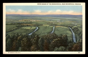 Sieben Kurven der Shenandoah, in der Nähe von Woodstock, Virginia, VA, Unp - Bild 1 von 2