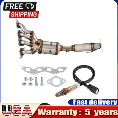 Catalytic Converter Fit For Ford Focus Full Set Replacement Direct Fit GEARZAAR - Image 1 of 4