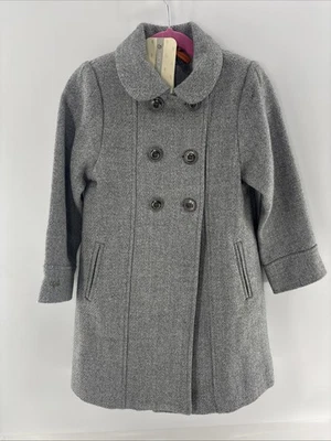 Mayoral Chic Grey Classic Girls Cloth Coat Dressy Size 5 NWT - Image 1 of 4