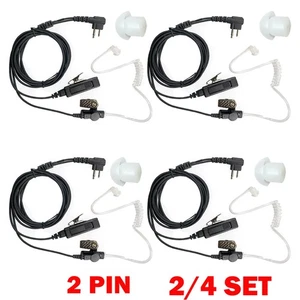 2/4Set PTT Mic Earpiece For Motorola Radio Walkie Talkies CP200 CLS1110 CLS1410 - Picture 1 of 18