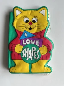 Libro bambino vintage 1986 A Big Bubble Book I Love Shapes raro Joshua Morris LEGGI - Foto 1 di 8