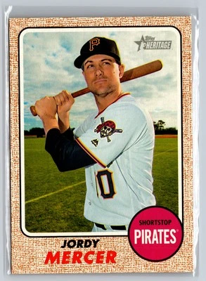 2017 Topps Heritage #270 Jordy Mercer Pittsburgh Pirates - Image 1 of 2