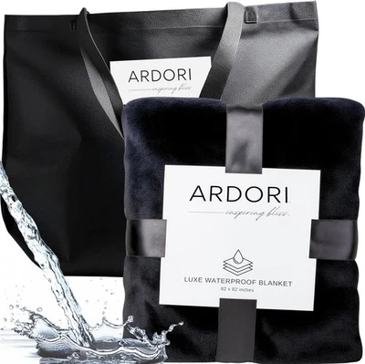 Waterproof Blanket King Size (Black & (U.S. Standard), Black & Gray  - Image 1 of 4