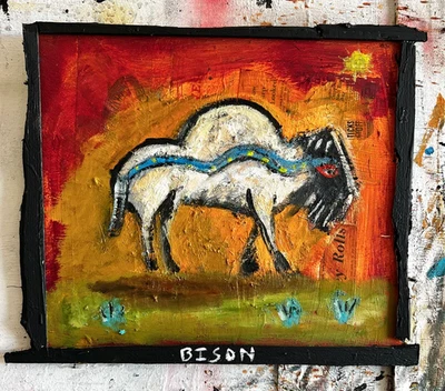 "BISON"...western FOLK buffalo dallas new mexico - Image 1 of 3