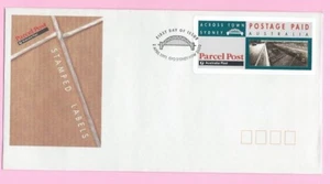 AUSTRALIA FDC 1991 - PARCEL POST ACROSS TOWN Stamped Label - Shs GPO Sydney - Bild 1 von 2