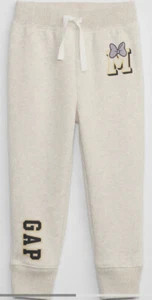 Gap girls Minnie Mouse joggers/ pants oatmeal color Size 4 Year NWT - Picture 1 of 1