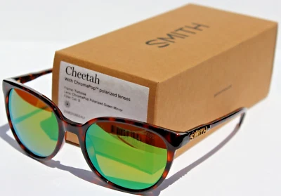 SMITH OPTICS  Cheetah POLARIZED Sunglasses Tortoise/ChromaPop Green Mirror $199 - Image 1 of 4