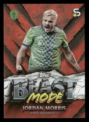 2024 Topps MLS Superstars - Jordan Morris #BM-26 Beast Mode Foil Sounders - Image 1 of 2
