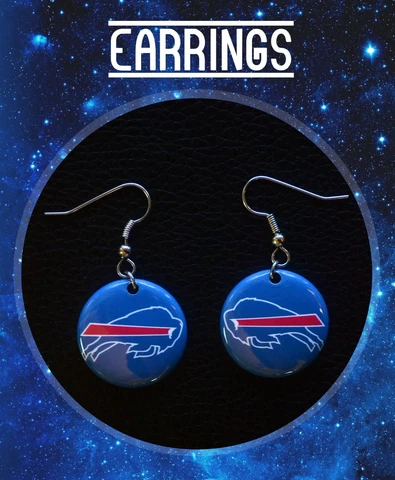 Buffalo Bills - Earrings 1" Round Cover
