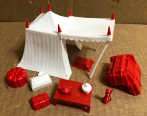 Marx Ben Hur Playset White Tent with some Mixed Accessories 1/32 Scale ** - Picture 1 of 15