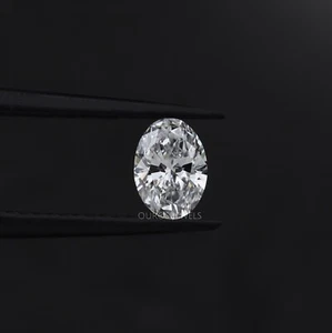 0.61 Carat Oval Cut Lab Grown Diamond Loose For Love/E-VVS1 Clarity Oval Diamond - Picture 1 of 9