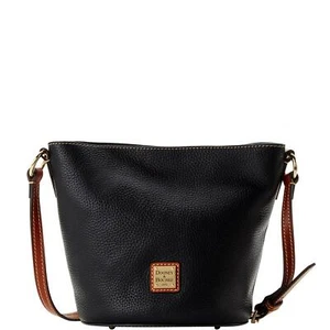 Dooney & Bourke R1716 Pebble Grain Small Thea Crossbody (Black) - Picture 1 of 5