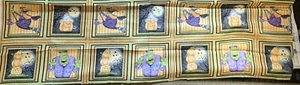 Halloween "Trick or Treat" by Shelly Comisky Frankenstein Witch Pumpkins Remnant - Picture 1 of 7