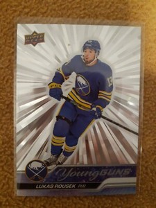 Lukas Rousek 2023-24 Upper Deck Young Guns Outburst Silver SP RC #233