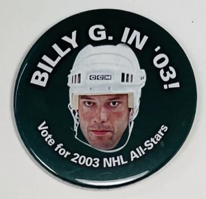 VTG Vote for 2003 NHL All-Stars Hockey Billy G Bill Geurin Dallas Stars BUTTON - Picture 1 of 3
