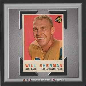 1959 Topps WILL SHERMAN #127 NM-MT **sharp football card** TD89