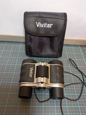 Vivitar Vintage Binoculars 4X30  Coated Compact With  Storage Pouch - Image 1 of 4