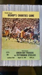 1967 Pittsburgh Steelers at Green Bay Packers Program w/ Bart Starr Cover - Picture 1 of 4