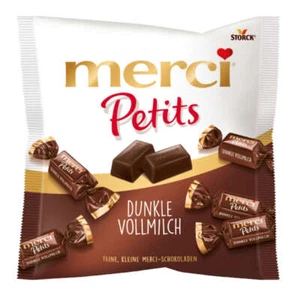 Merci Petits Dunkle Vollmilch einzeln verpackte Schokoladen 125g - Bild 1 von 1