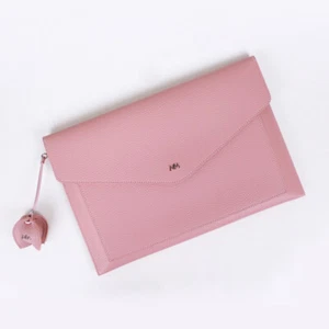 miim pino2 light pink leather 14" inch Laptop sleeve Korea synthetic leather - Picture 1 of 4