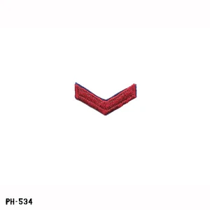 Small Red Chevron Patch ~ 1-1/2 Inches ~ NEW ~ Gemsco USA - Picture 1 of 1