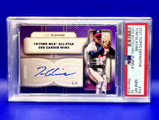 2021 TOPPS DEFINITIVE LEGENDARY AUTO COLL. TOM GLAVINE AUTO 5/5 PURPLE BRAVES