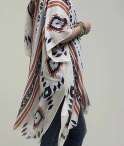 LIB New York NWT York New Red White And Blue Kimono Wrap, One Size  - Picture 1 of 4
