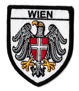 Patche Vienne écusson brodé transfert patch thermocollant Wien Autriche blason - Picture 1 of 7
