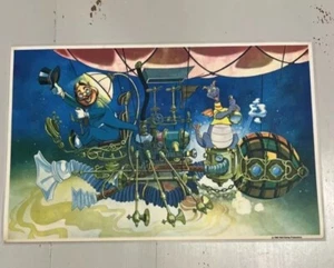 1982 Epcot Center RARE Placemat Disney World Laminated Figment Dreamfinder VTG - Picture 1 of 6