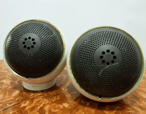 Altavoces de bola espacial Weltron Globe de colección blancos - no funcionan - Imagen 1 de 24