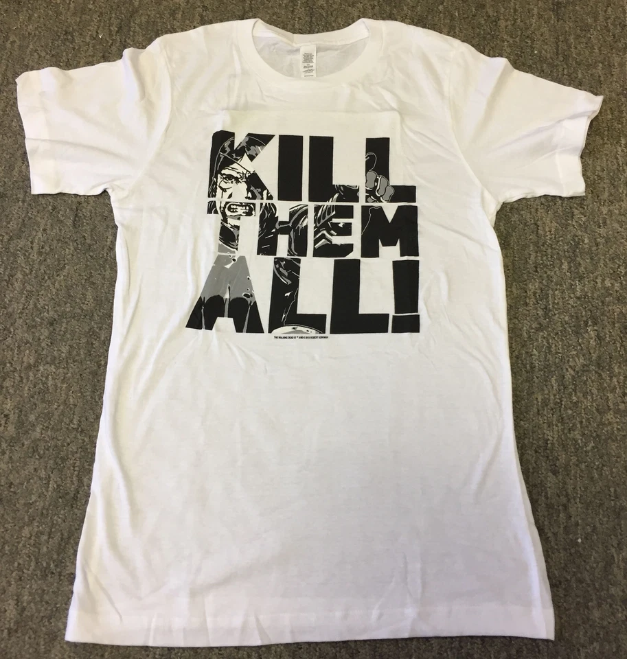 Camiseta THE WALKING DEAD The Governor ~ KILL THEM ALL ~ talla S ~ blanca Foto 1 de 1