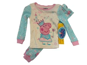 peppa pig 2 Piece Pajama Set Long Sleeve Top & Pants 2T NWT - Picture 1 of 4