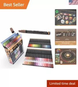 36 Acrylic Paint Pens Skin and Natural Earth Tone Marker Set For Rock Paintin... - Picture 1 of 10